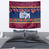 Personalised Guam Christmas Tapestry Felis Pusgua Santa Beach Polynesian Pattern LT9 - Polynesian Pride