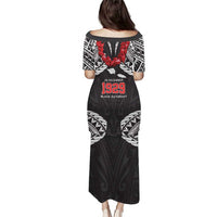 Samoa Black Saturday Puletasi Samoa mo Samoa with Black Ula Fala