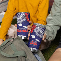 Samoa Black Saturday Tumbler Cup Samoa mo Samoa with Blue Ula Fala