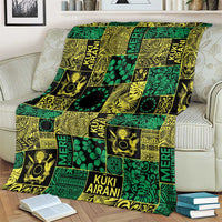 Cook Islands Mere Kiritimiti Blanket Pacific Patchwork Xmas Vibes - Polynesian Pride