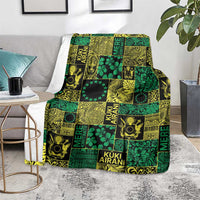 Cook Islands Mere Kiritimiti Blanket Pacific Patchwork Xmas Vibes - Polynesian Pride