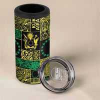 Cook Islands Mere Kiritimiti 4 in 1 Can Cooler Tumbler Pacific Patchwork Xmas Vibes - Polynesian Pride