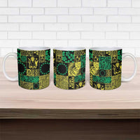 Cook Islands Mere Kiritimiti Ceramic Mug Pacific Patchwork Xmas Vibes - Polynesian Pride