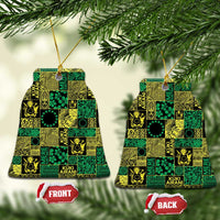 Cook Islands Mere Kiritimiti Ceramic Ornament Pacific Patchwork Xmas Vibes - Polynesian Pride