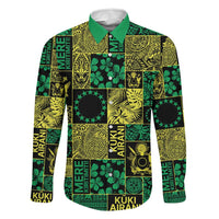 Cook Islands Mere Kiritimiti Family Matching Summer Maxi Dress and Hawaiian Shirt Pacific Patchwork Xmas Vibes - Polynesian Pride