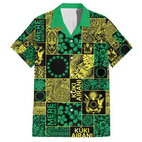 Cook Islands Mere Kiritimiti Family Matching Tank Maxi Dress and Hawaiian Shirt Pacific Patchwork Xmas Vibes - Polynesian Pride