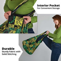 Cook Islands Mere Kiritimiti Grocery Bag Pacific Patchwork Xmas Vibes - Polynesian Pride