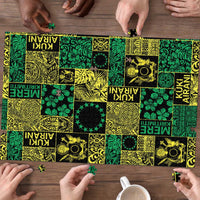 Cook Islands Mere Kiritimiti Puzzle Pacific Patchwork Xmas Vibes - Polynesian Pride