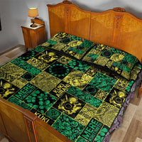 Cook Islands Mere Kiritimiti Quilt Bed Set Pacific Patchwork Xmas Vibes - Polynesian Pride
