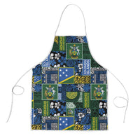 Solomon Islands Meri Kirihimete Apron Pacific Patchwork Xmas Vibes - Polynesian Pride