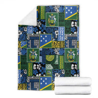 Solomon Islands Meri Kirihimete Blanket Pacific Patchwork Xmas Vibes - Polynesian Pride