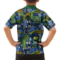 Solomon Islands Meri Kirihimete Hawaiian Shirt Pacific Patchwork Xmas Vibes - Polynesian Pride