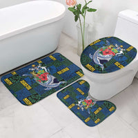 Solomon Islands Meri Kirihimete Bathroom Set Funny Santa Riding Shark - Polynesian Pride