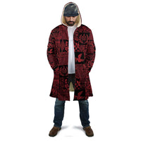 Black Tonga Kilisimasi Fiefia Cloak Pacific Patchwork Xmas Vibes - Polynesian Pride