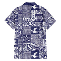 Blue Tonga Kilisimasi Fiefia Hawaiian Shirt Pacific Patchwork Xmas Vibes - Polynesian Pride