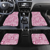 Pink Tonga Kilisimasi Fiefia Car Mats Pacific Patchwork Xmas Vibes - Polynesian Pride