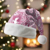 Pink Tonga Kilisimasi Fiefia Christmas Santa Hat Pacific Patchwork Xmas Vibes - Polynesian Pride