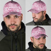Pink Tonga Kilisimasi Fiefia Classic Cap Pacific Patchwork Xmas Vibes - Polynesian Pride