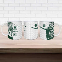 Polynesian Hawaii Volleyball Custom Ceramic Mug Kakau with Sport Style - Polynesian Pride