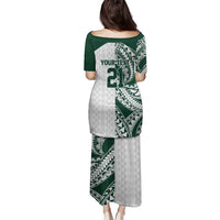 Polynesian Hawaii Volleyball Custom Family Matching Puletasi and Hawaiian Shirt Kakau with Sport Style