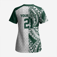Polynesian Hawaii Volleyball Custom Scrub Top Kakau with Sport Style - Polynesian Pride