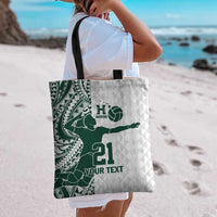 Polynesian Hawaii Volleyball Custom Tote Bag Kakau with Sport Style - Polynesian Pride