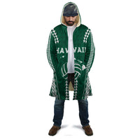 Polynesian Hawaii Volleyball Custom Cloak Green Kakau with Map Motif - Polynesian Pride