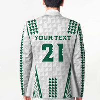 Polynesian Hawaii Volleyball Custom Blazer White Kakau with Map Motif - Polynesian Pride