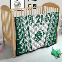 Polynesian Hawaii Volleyball Custom Quilt White Kakau with Map Motif LT9 - Polynesian Pride