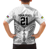 New Caledonia Football Custom Family Matching Summer Maxi Dress and Hawaiian Shirt Go Champions Les Cagous