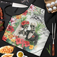 Skeleton Love for Valentine’s Day Apron Polynesian Tribal Love Forever - Polynesian Pride