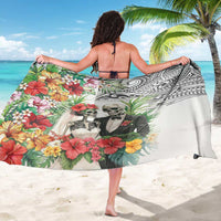 Skeleton Love for Valentine’s Day Sarong Polynesian Tribal Love Forever