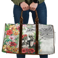 Skeleton Love for Valentine’s Day Travel Bag Polynesian Tribal Love Forever - Polynesian Pride