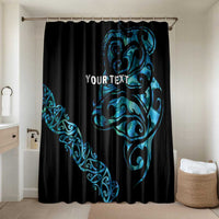 All Black Maori Tribal Tattoo Personalised Bathroom Set Polynesian Style - Polynesian Pride
