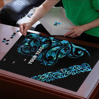 All Black Maori Tribal Tattoo Personalised Puzzle Polynesian Style - Polynesian Pride