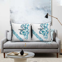 All White Maori Tribal Tattoo Personalised Pillow Cover Polynesian Style - Polynesian Pride