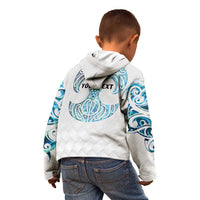 Queensland Maori Kiwi Personalised Kid Hoodie Ma Kakariki Papua Shell Maori Tribal Tattoo