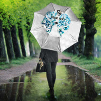 Queensland Maori Kiwi Personalised Umbrella Ma Kakariki Papua Shell Maori Tribal Tattoo - Polynesian Pride