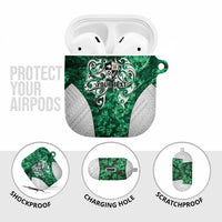 Queensland Maori Kiwi Personalised AirPods Case Kikirangi Papua Shell Maori Tribal Tattoo - Polynesian Pride