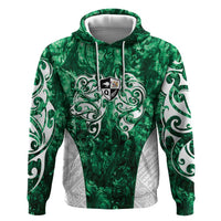 Queensland Maori Kiwi Personalised Hoodie Kikirangi Papua Shell Maori Tribal Tattoo