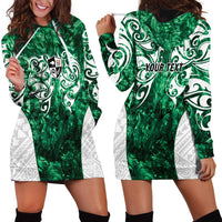 Queensland Maori Kiwi Personalised Hoodie Dress Kikirangi Papua Shell Maori Tribal Tattoo LT9 - Polynesian Pride