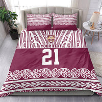 Queensland Maori Nga Hau E Wha Custom Bedding Set Polynesian Maori Tribal Pattern LT9 - Polynesian Pride