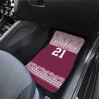 Queensland Maori Nga Hau E Wha Custom Car Mats Polynesian Maori Tribal Pattern