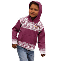 Queensland Maori Nga Hau E Wha Custom Kid Hoodie Polynesian Maori Tribal Pattern