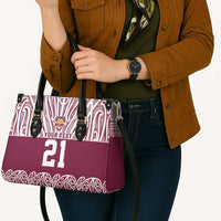 Queensland Maori Nga Hau E Wha Custom Leather Bag Polynesian Maori Tribal Pattern - Polynesian Pride