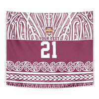 Queensland Maori Nga Hau E Wha Custom Tapestry Polynesian Maori Tribal Pattern