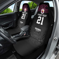 Queensland Papua New Guinea Custom Car Seat Cover All Black Pacific PNG Tribal Style