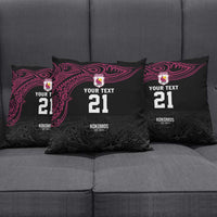 Queensland Papua New Guinea Custom Pillow Cover All Black Pacific PNG Tribal Style - Polynesian Pride