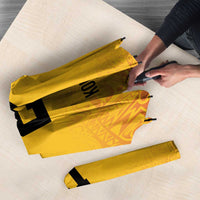 Queensland Papua New Guinea Custom Umbrella All Gold Pacific PNG Tribal Style - Polynesian Pride