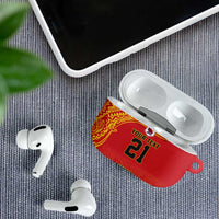 Queensland Papua New Guinea Custom AirPods Case All Red Pacific PNG Tribal Style - Polynesian Pride